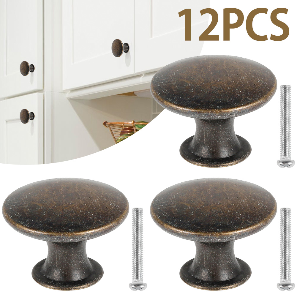 Vintage Furniture Hardware Replacement - 12pcs Vintage Knobs Cabinet Handles Zinc