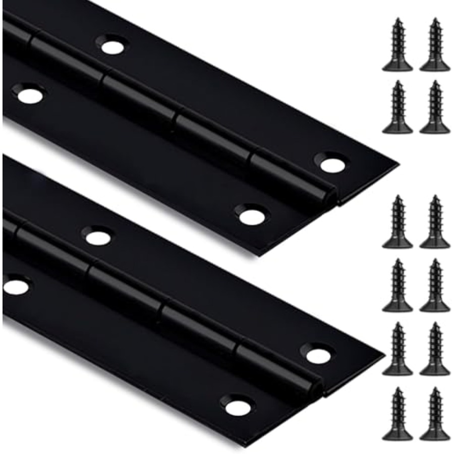 Piano Hinge Continuous - 2 Pack Black Piano Hinge x