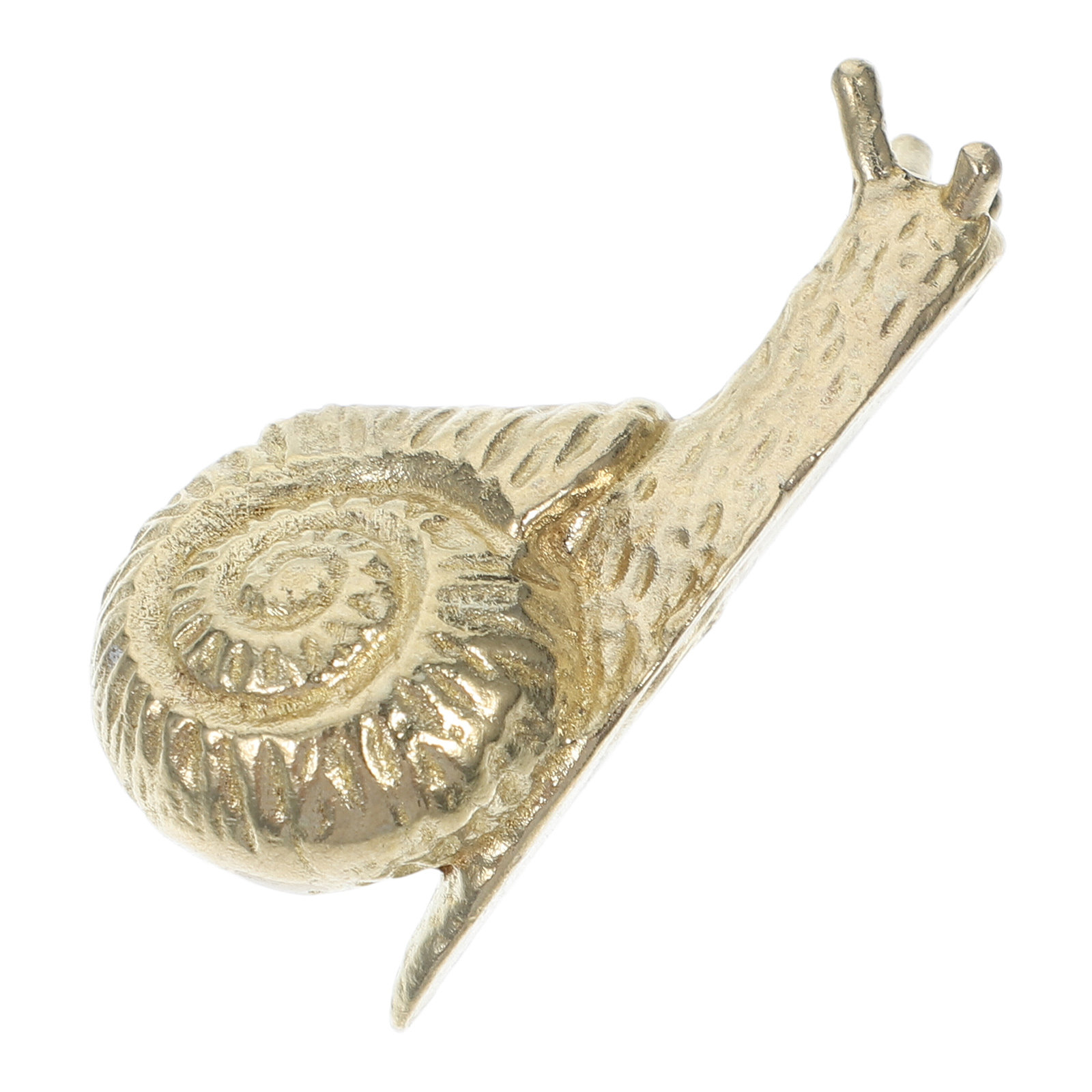 Vintage Furniture Hardware Replacement - Brass Gold Snail Cabinet Door Handles