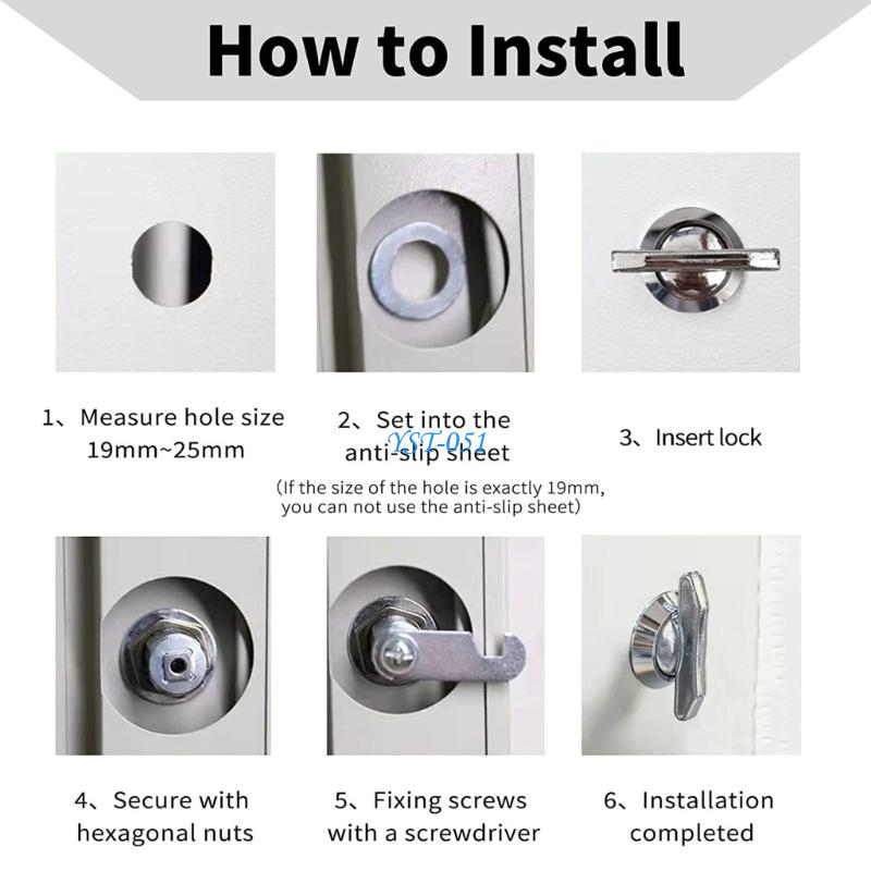 Cabinet Lock Key - E15A Tool Frees Cabinet Security Lock