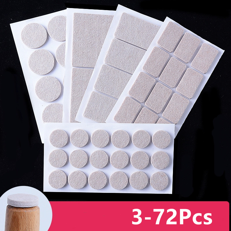 3-72Pcs Felt Chair Leg Pads 3m - Furniture Foot Pad recensie en prijs