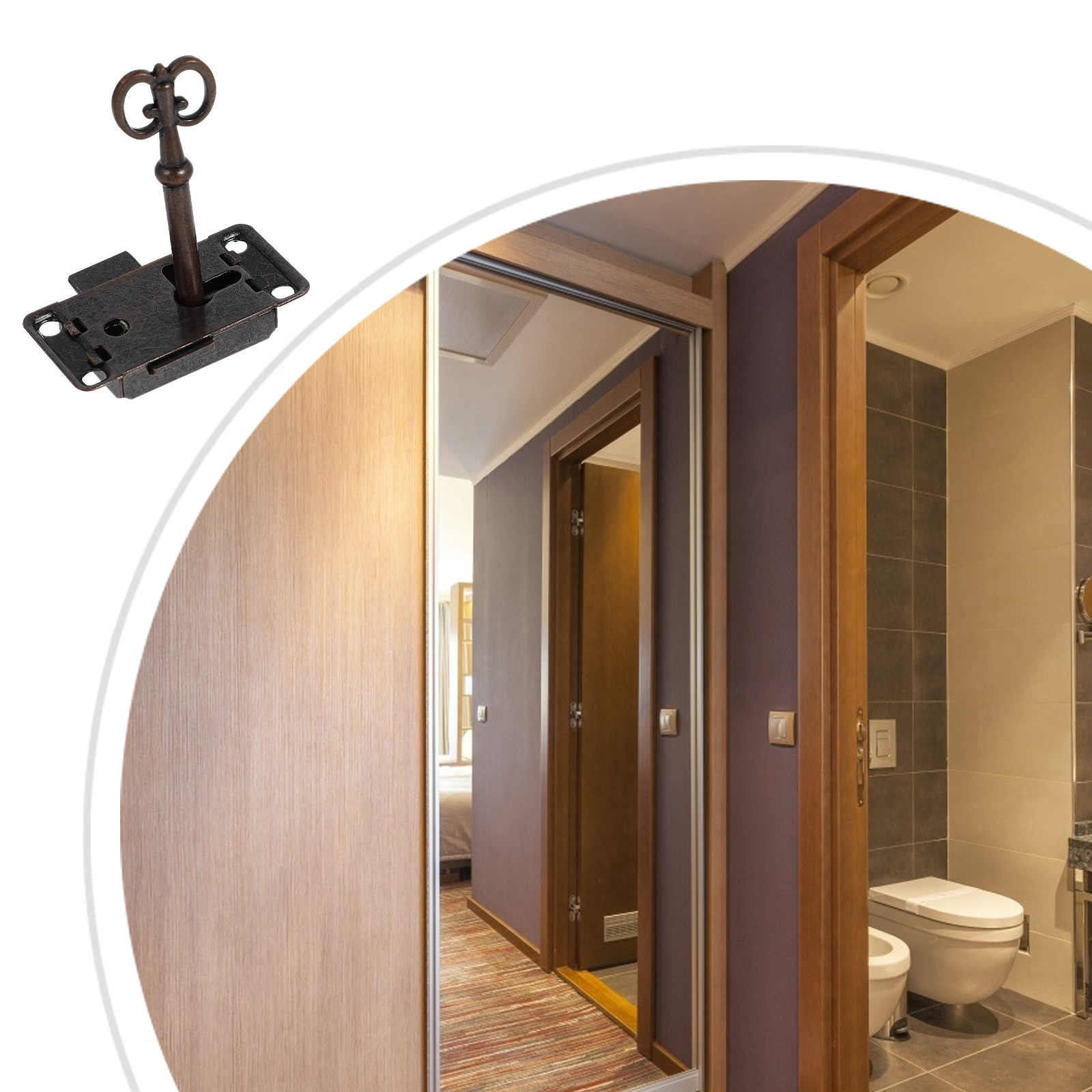 2Pcs Style Cabinet Locks Decor - Vintage Furniture Hardware Replacement recensie en prijs