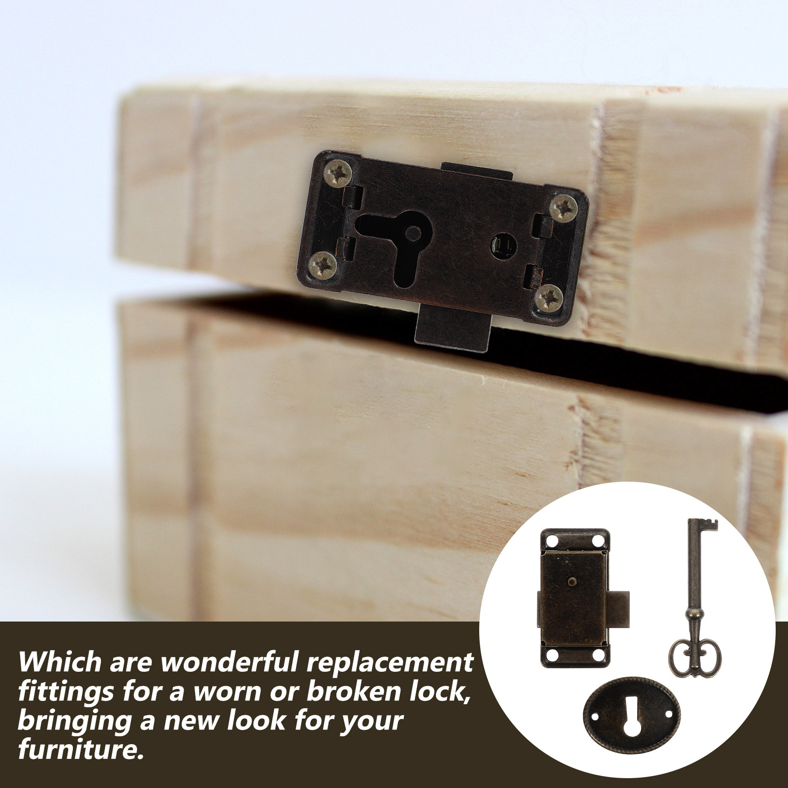 2Pcs Style Cabinet Locks Decor - Vintage Furniture Hardware Replacement recensie en prijs