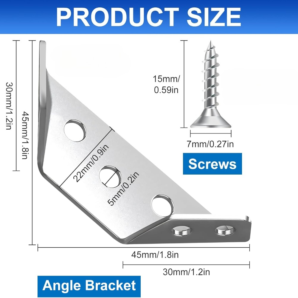 1-120Set Furniture Corner Conn - Furniture Hardware Screws recensie en prijs