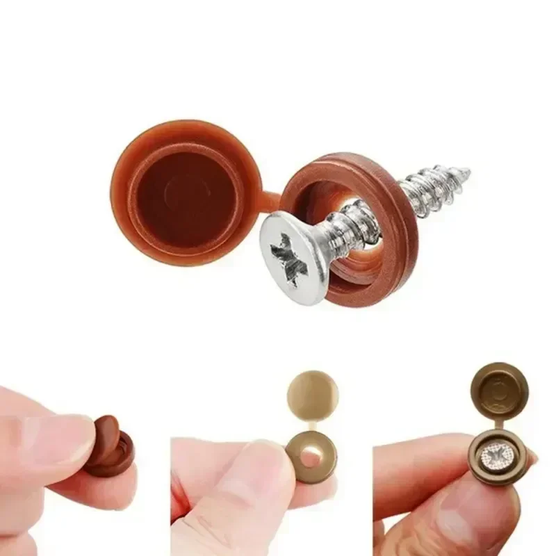 Hinged Plastic Screw Cap Cover - Furniture Hardware Screws recensie en prijs