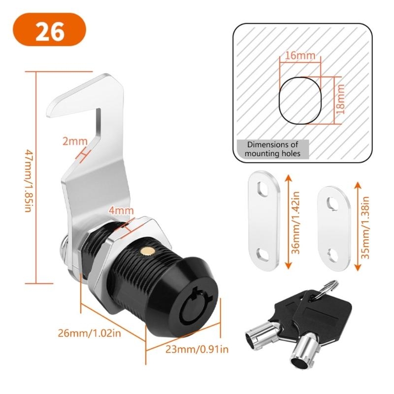 652F 2pcs Cabinet Security Loc - Cabinet Lock Key recensie en prijs