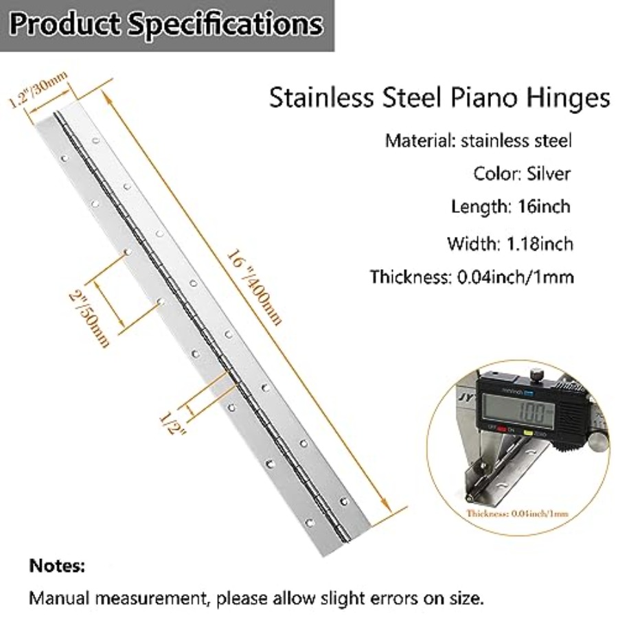 12 PCS 16 Inch Continuous and  - Piano Hinge Continuous recensie en prijs