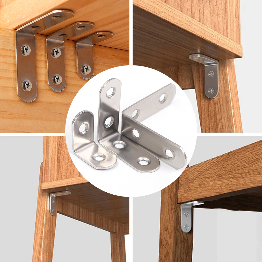 1/20pc Right Angle Bracket wit - Furniture Hardware Screws recensie en prijs
