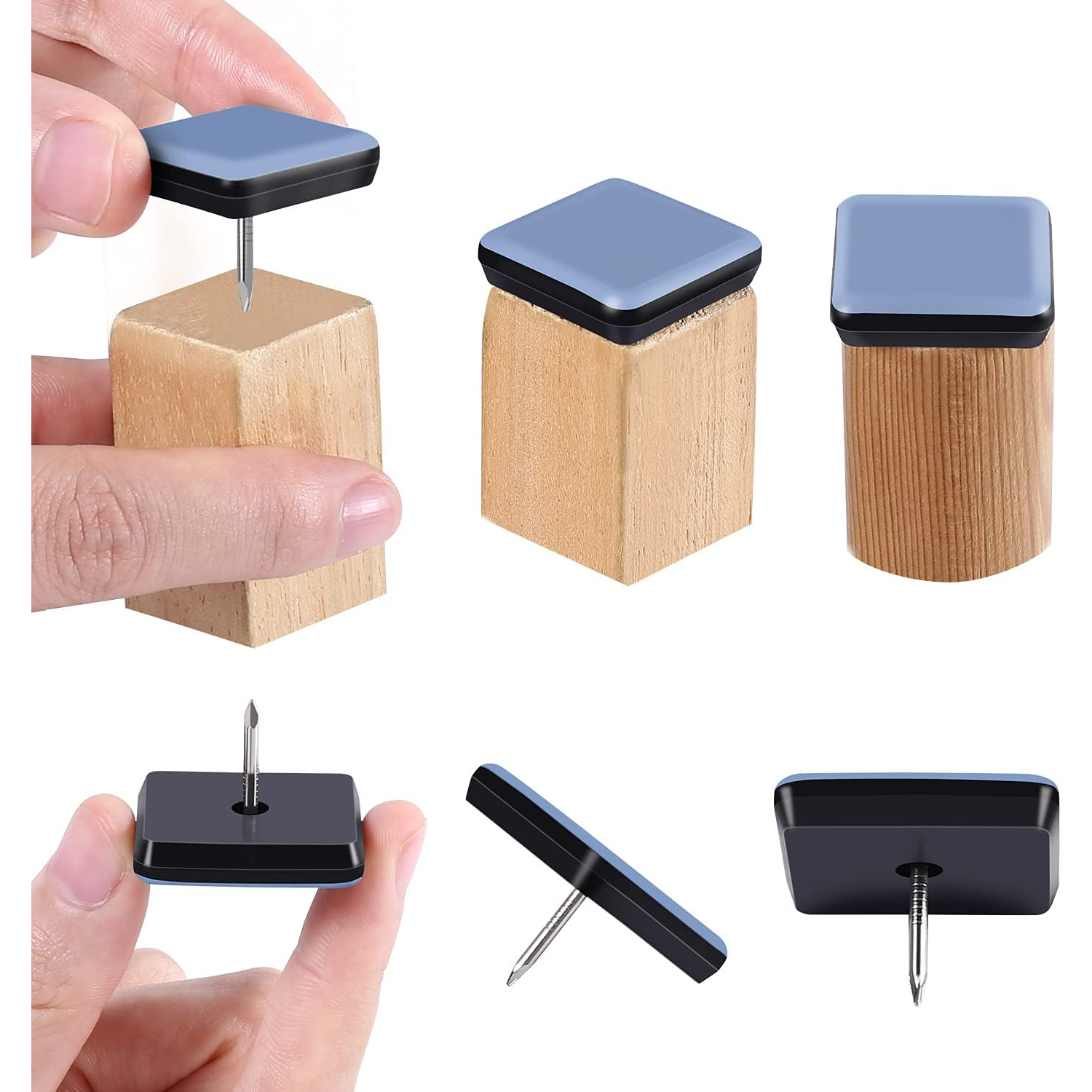 10Pcs Square Nail On Chair Leg - Furniture Foot Pad recensie en prijs