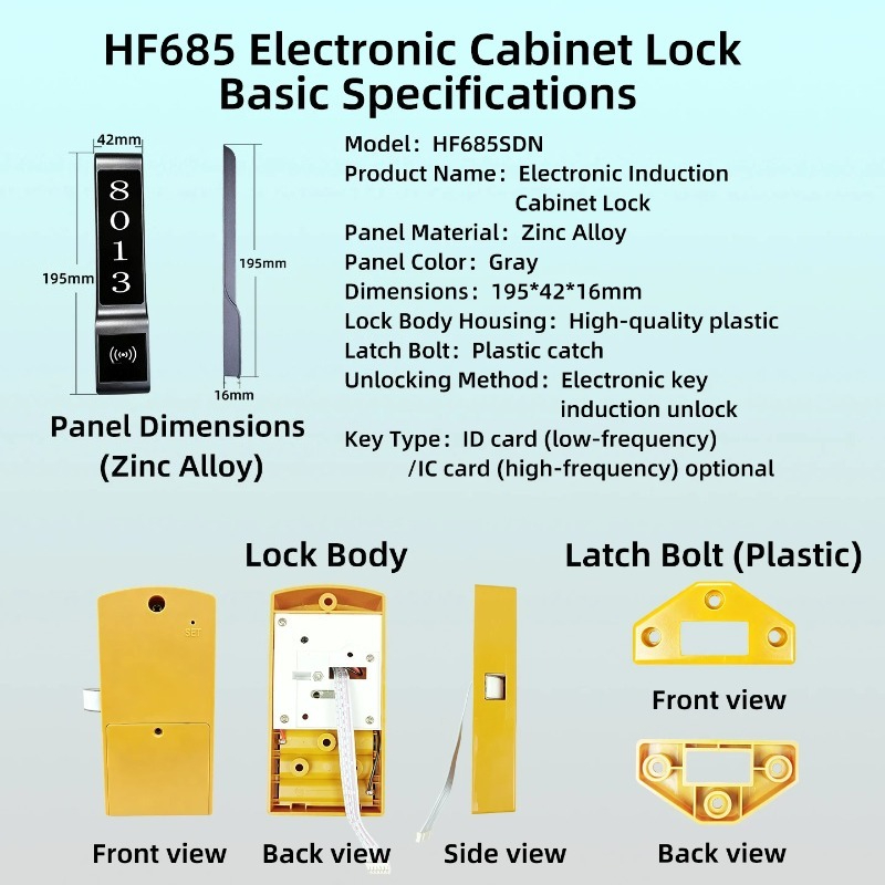 HF685SDN RFID Electronic Cabin - Cabinet Lock Key recensie en prijs