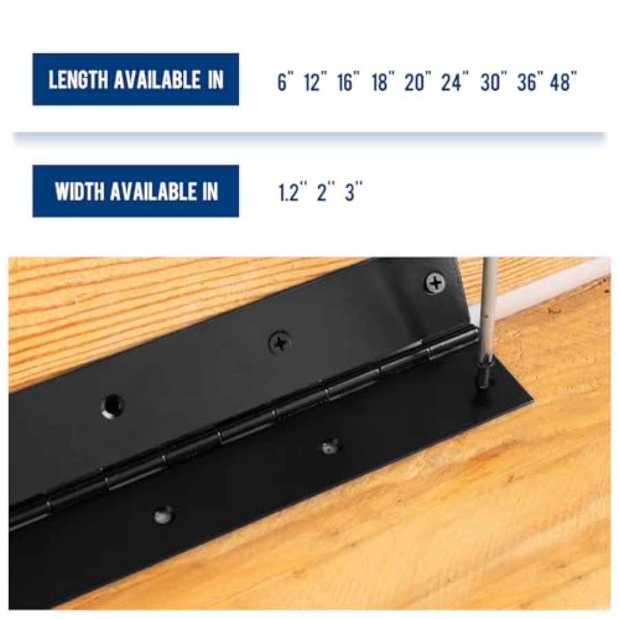 Black Piano Hinge x 3 Heavy Du - Piano Hinge Continuous recensie en prijs
