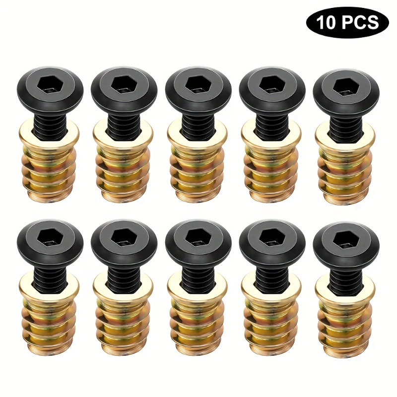 10PCS Nut Threaded Inserts Com - Furniture Hardware Screws recensie en prijs