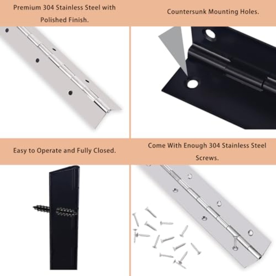 Piano Hinge x 3 Heavy Duty Sta - Piano Hinge Continuous recensie en prijs
