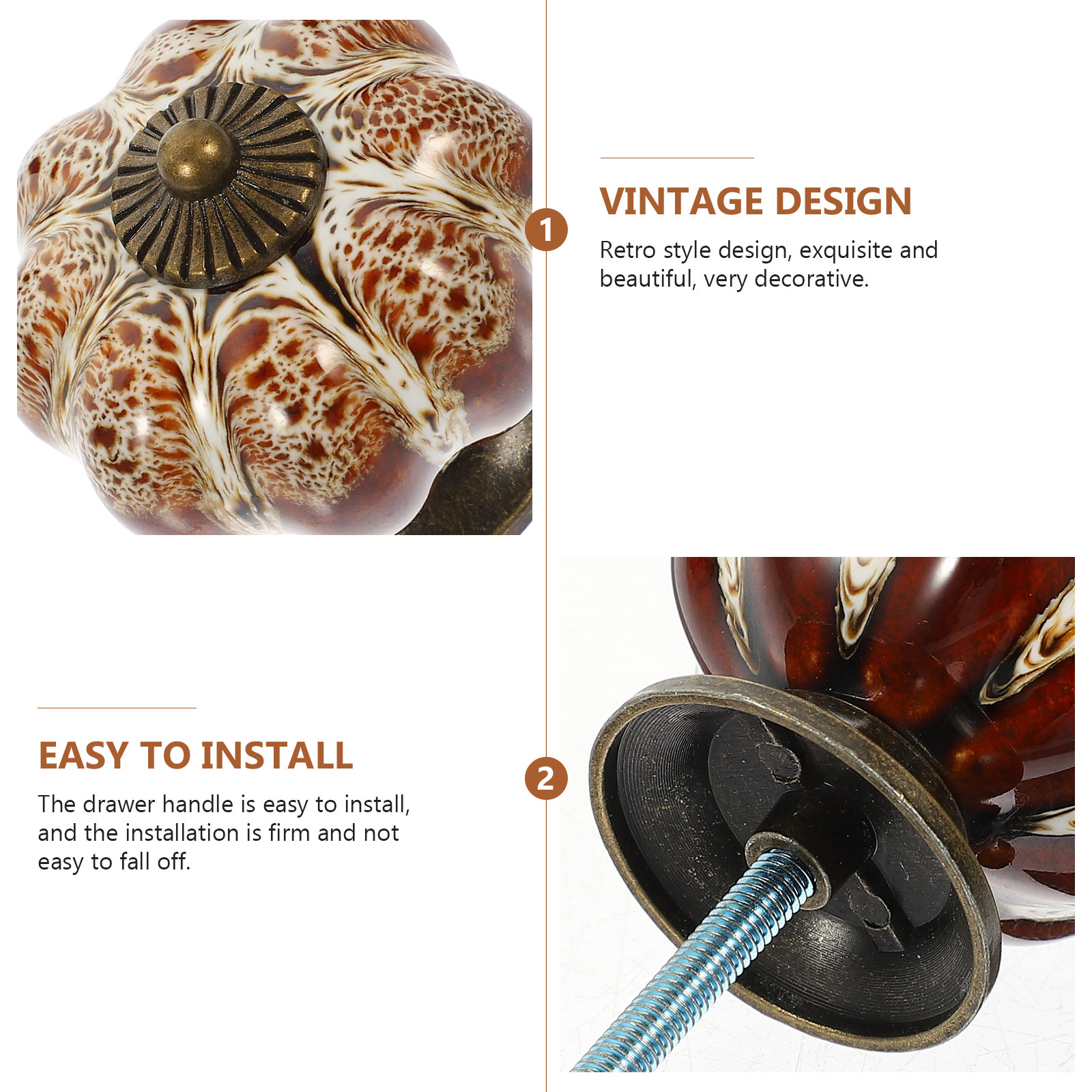 2Pcs Colorful Ceramic Cabinet  - Vintage Furniture Hardware Replacement recensie en prijs