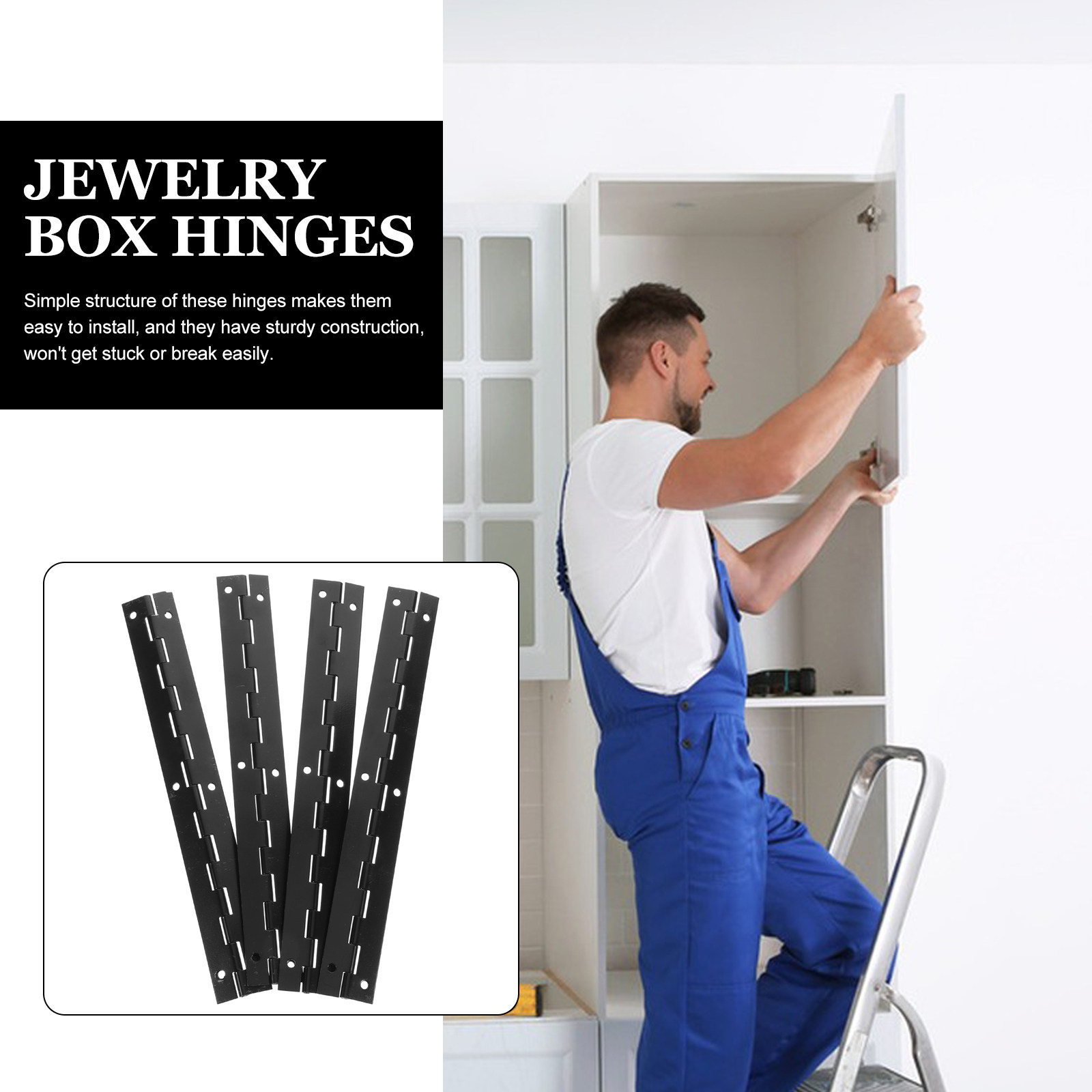 4Pcs Jewelry Box Hinges Metal  - Piano Hinge Continuous recensie en prijs